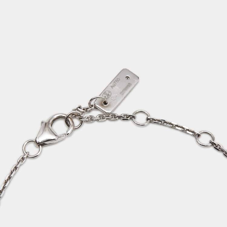Pre Owned Messika Baby Move Pavé Diamonds 18k White Gold Bracelet
