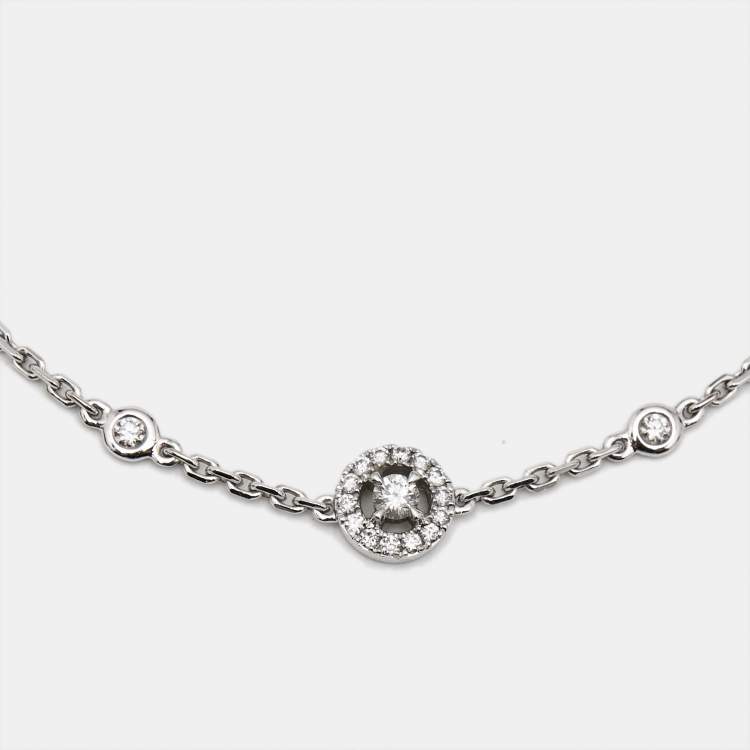 Pre Owned Messika Joy Diamonds 18k White Gold Bracelet