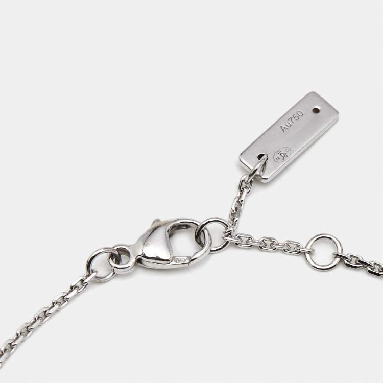 Pre Owned Messika Joy Diamonds 18k White Gold Bracelet