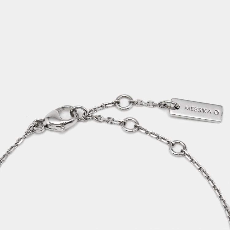 Pre Owned Messika Move Uno Diamond 18k White Gold Bracelet
