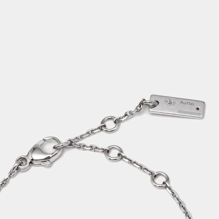 Pre Owned Messika Move Uno Diamond 18k White Gold Bracelet