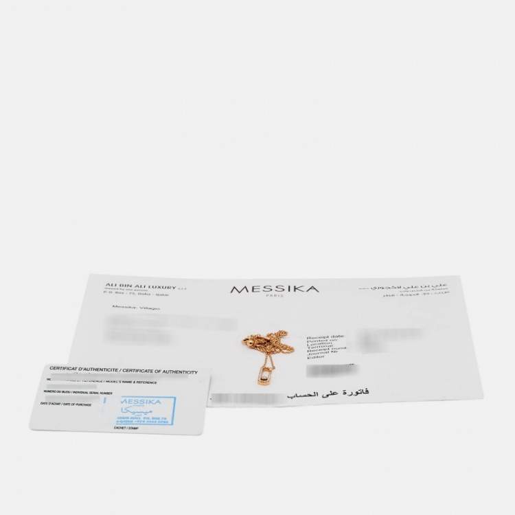 Pre Owned Messika Gigi Hadid Move Addiction Diamond 18k Rose Gold Necklace