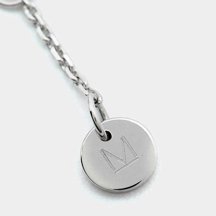 Pre Owned Messika Diamond Pave 18k White Gold Children Bracelet