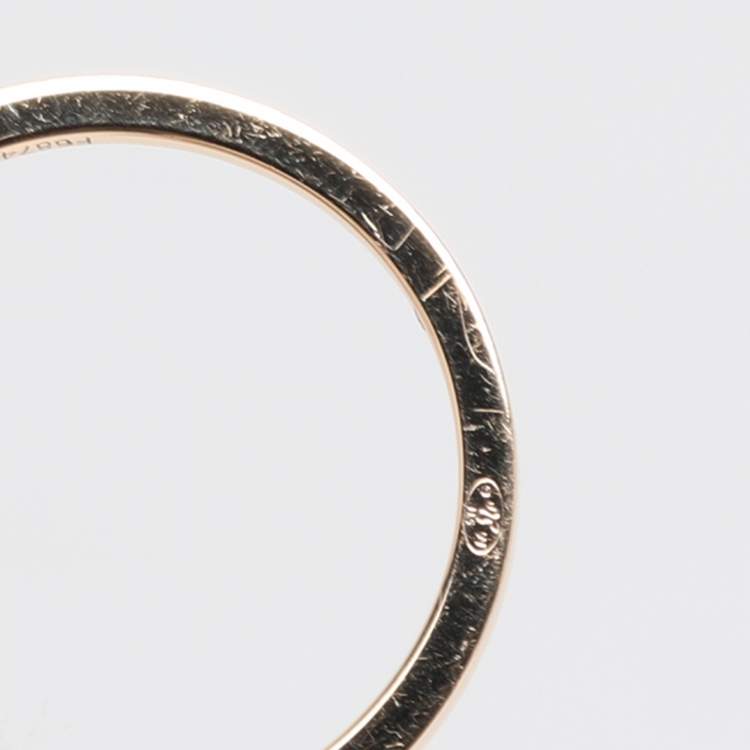 Pre Owned Messika Move Uno Diamond 18k Gold Ring Size 53