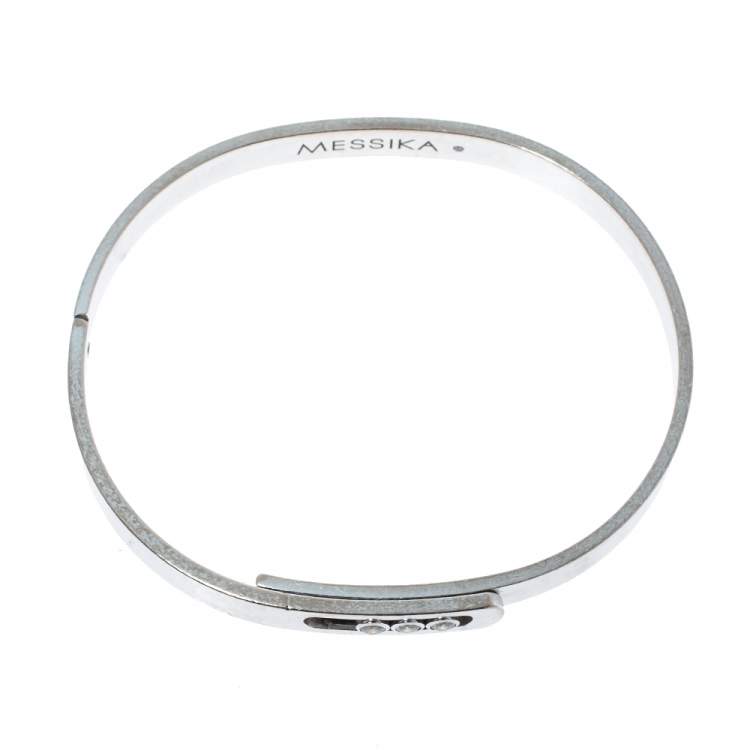 Pre Owned Messika Move Noa Diamond 18K White Gold Bracelet