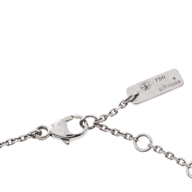Pre Owned Messika Move Uno Pavé Diamond 18K White Gold Bracelet