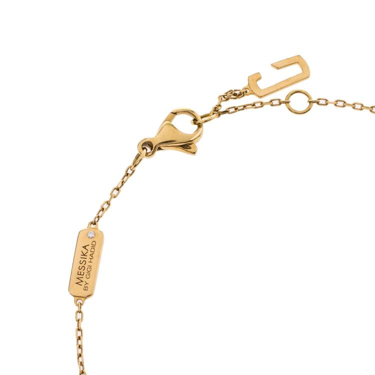 مملوكة مسبقًا Messika Move Addiction Diamond 18K Yellow Gold Chain Link Bracelet