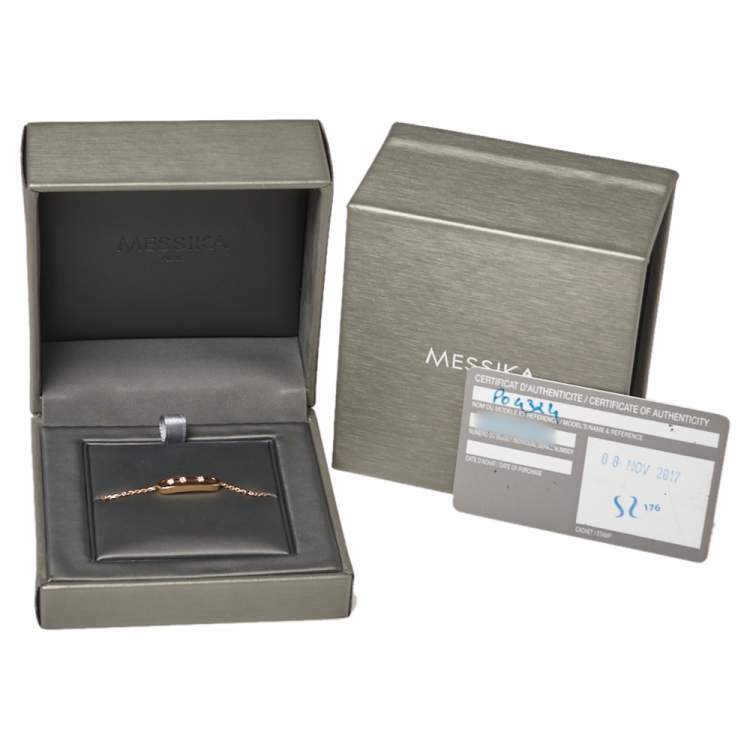 Pre Owned Messika Baby Move Diamond 18K Rose Gold Bracelet