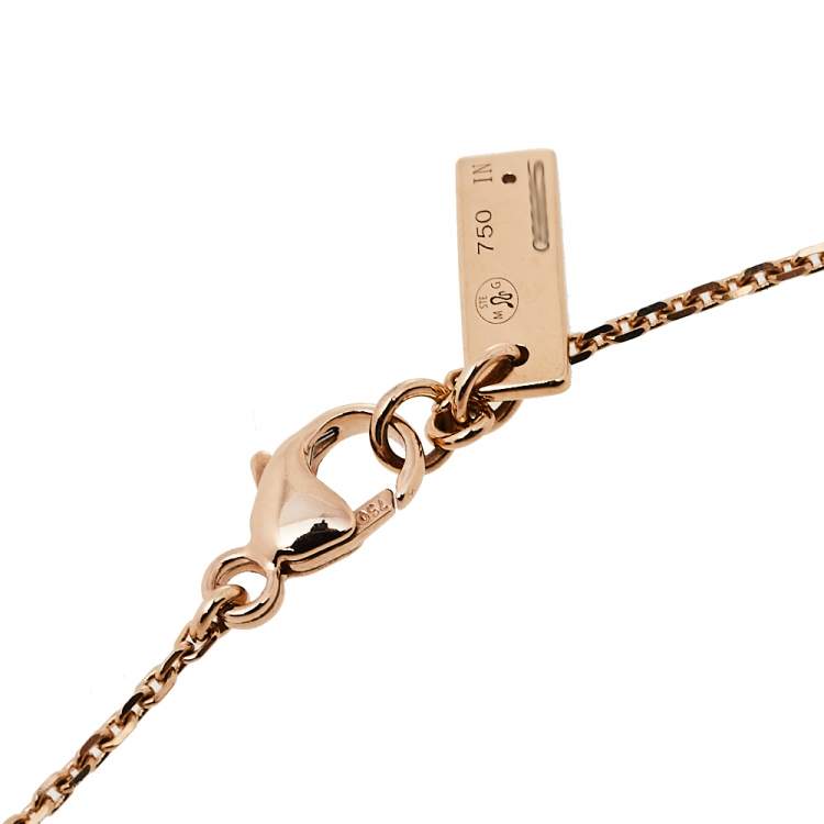 Pre Owned Messika Move Uno Diamond 18K Rose Gold Long Necklace