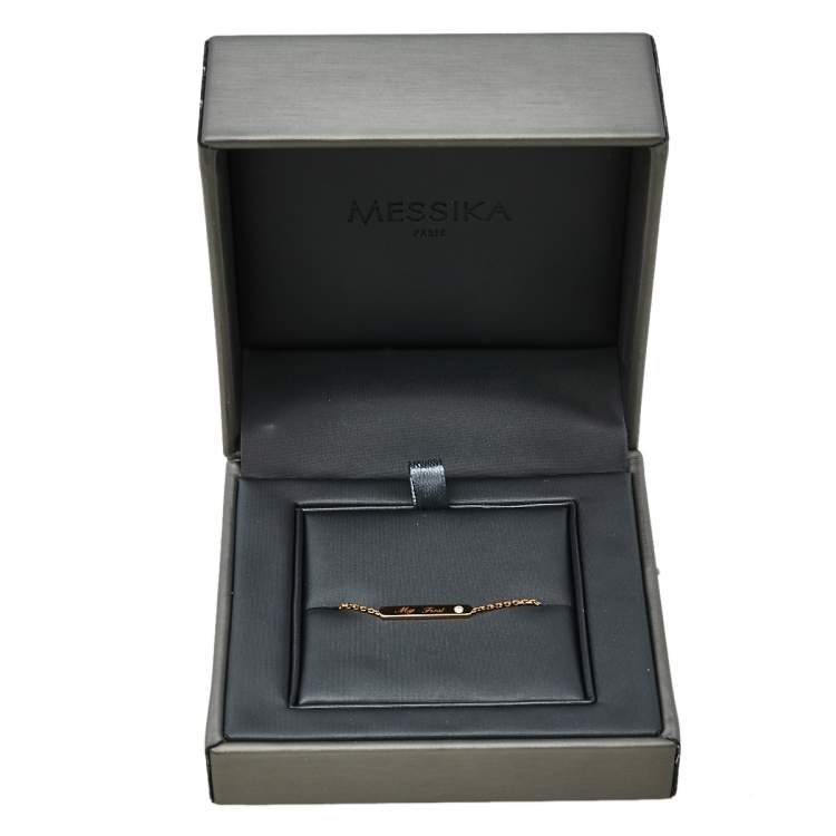 Pre Owned Messika My First Diamond 18K Rose Gold Bracelet