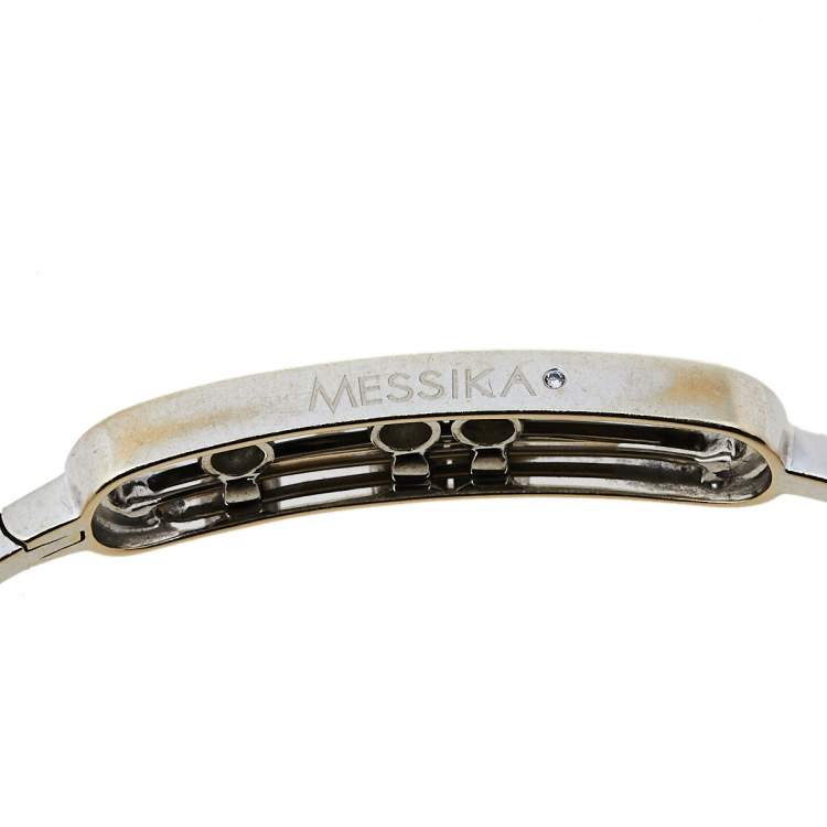 Pre Owned Messika Move Thin Diamond 18K White Gold Bracelet M