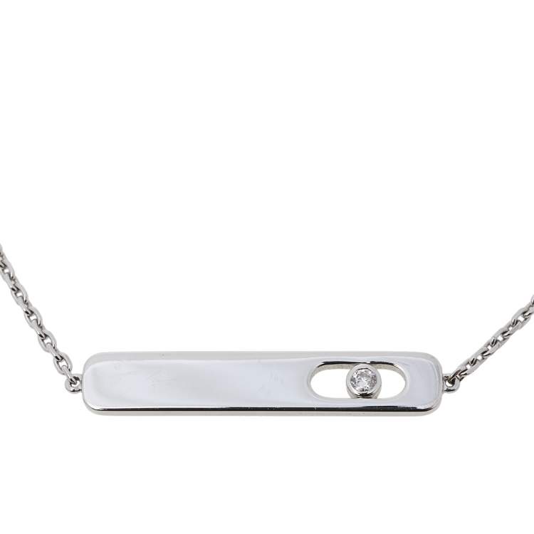 Pre Owned Messika My First Diamond 18K White Gold Bracelet
