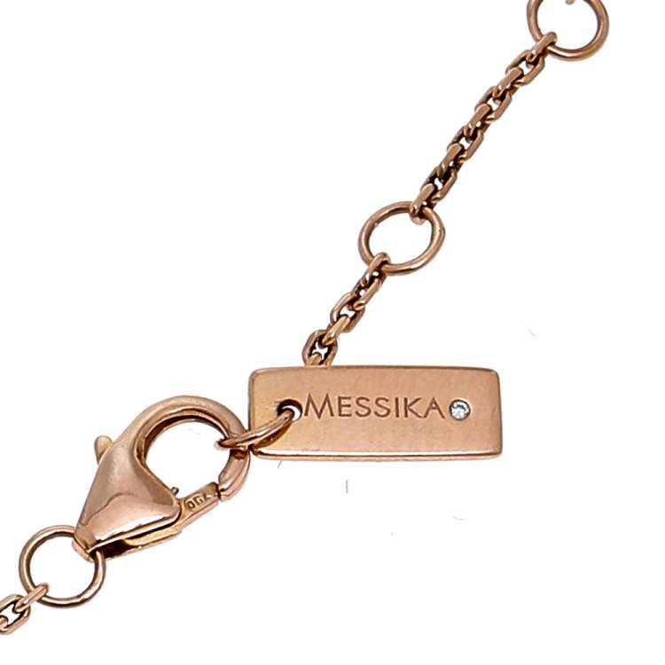 مملوكة مسبقًا Messika Move Uno Pave Diamond 18K Rose Gold Bracelet