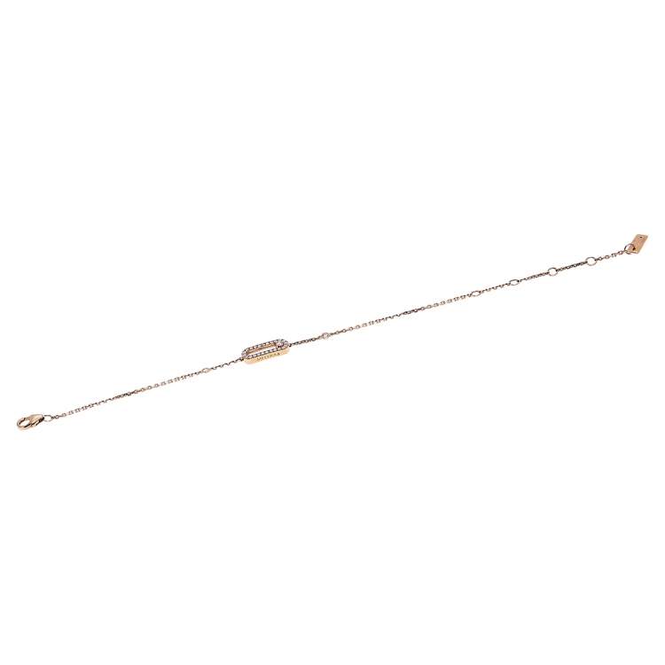 مملوكة مسبقًا Messika Move Uno Pave Diamond 18K Rose Gold Bracelet
