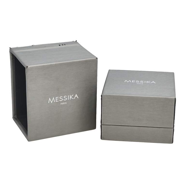 Pre Owned Messika by Gigi Hadid Move Addiction Diamond 18k White Gold Bracelet 