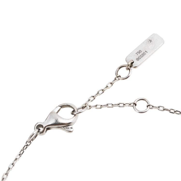 Pre Owned Messika by Gigi Hadid Move Addiction Diamond 18k White Gold Bracelet 