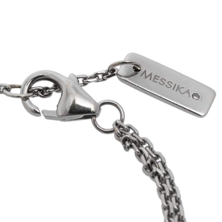 Pre Owned Messika Move Classique Diamond 18K White Gold Bracelet