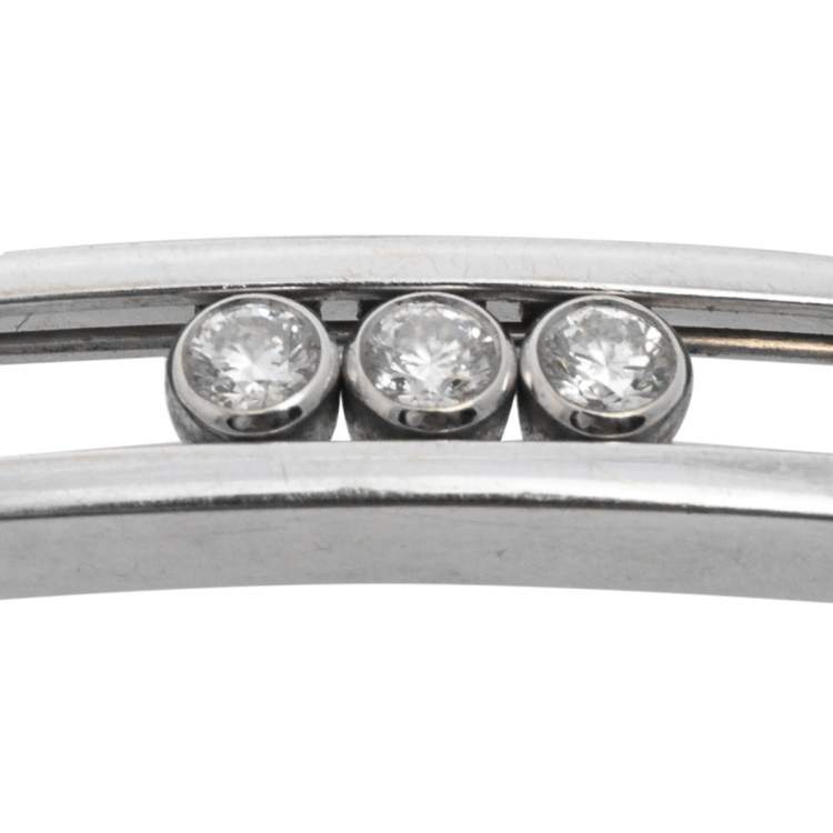 Pre Owned Messika Move Classique Diamond 18K White Gold Bracelet