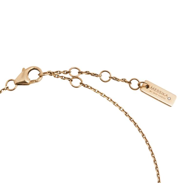 Pre Owned Messika Move Addiction Diamond 18K Rose Gold Chain Link Bracelet