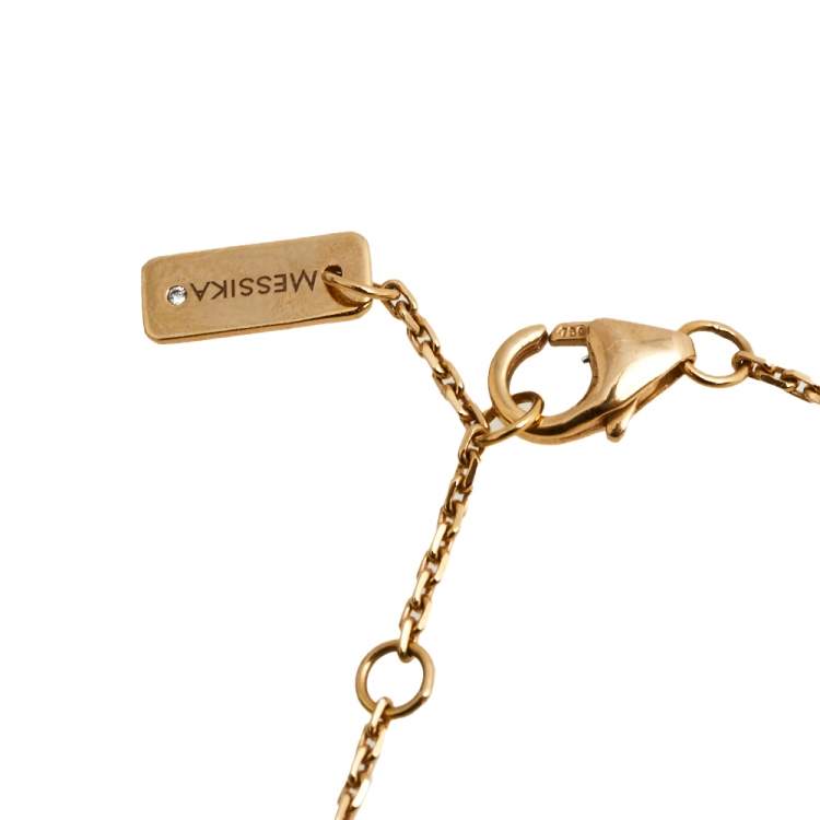 Pre Owned Messika Baby Move Pave Diamond 18K Rose Gold Bracelet