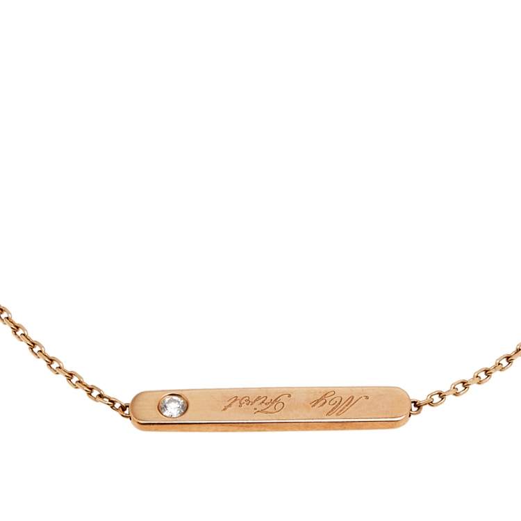 Pre Owned Messika My First Diamond 18K Rose Gold Bracelet