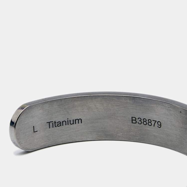 Pre Owned Messika Move Diamonds Titanium Open Cuff Bracelet L