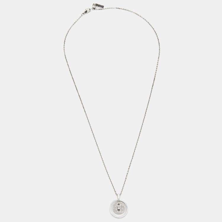 Pre Owned Messika Lucky Move Diamond 18k White Gold Necklace