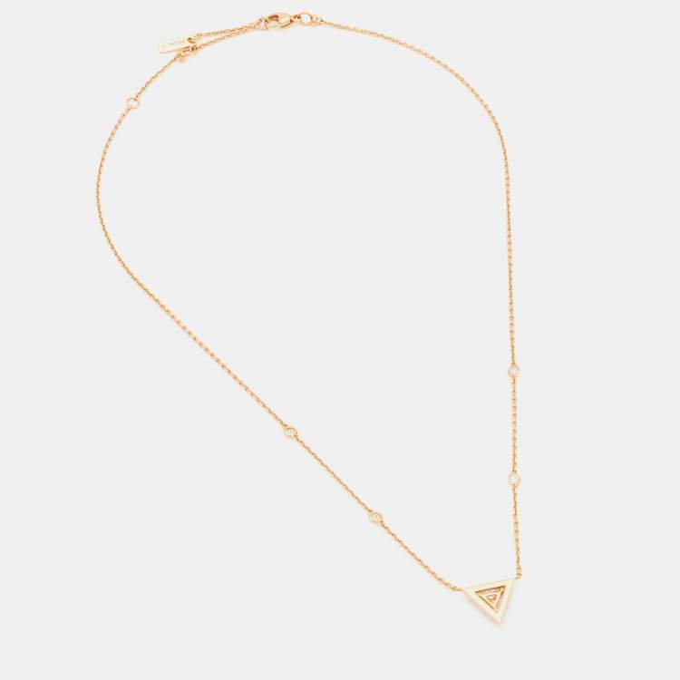 Pre Owned Messika Thea Diamonds 18k Rose Gold Chain Necklace