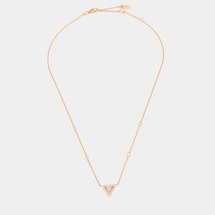 Pre Owned Messika Thea Diamonds 18k Rose Gold Chain Necklace