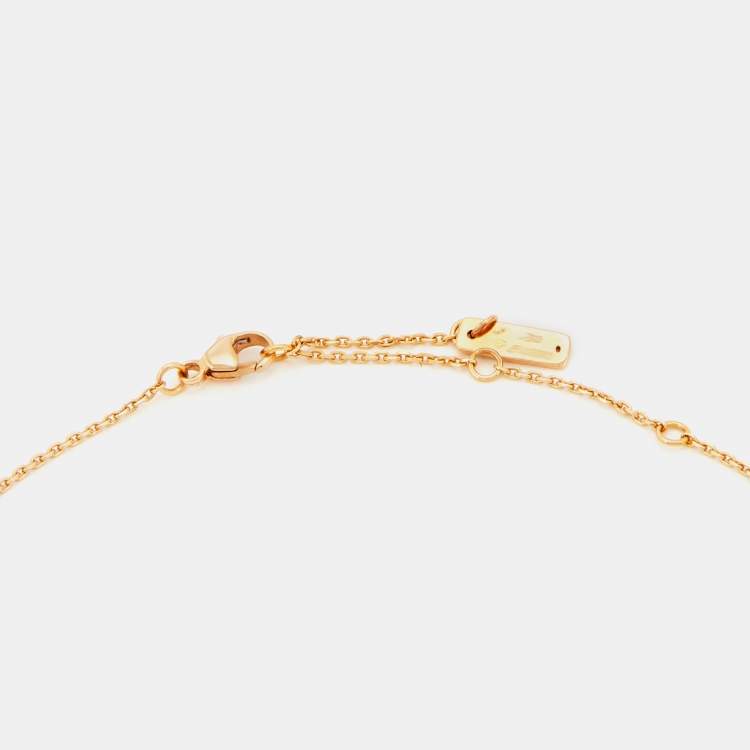 Pre Owned Messika Baby Move Diamond 18k Rose Gold Chain Necklace