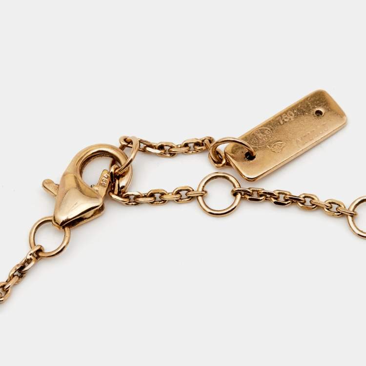 Pre Owned Messika Baby Move Diamond 18k Rose Gold Link Bracelet