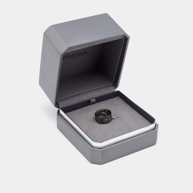 Pre Owned Messika Move Diamond Titanium Ring Size 66