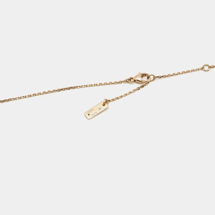 Pre Owned Messika Move Uno Caravate Diamond 18k Rose Gold Tie Necklace
