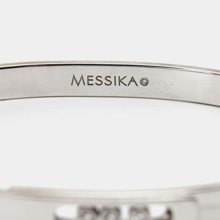 Pre Owned Messika Move Noa Diamonds 18k White Gold Bracelet S