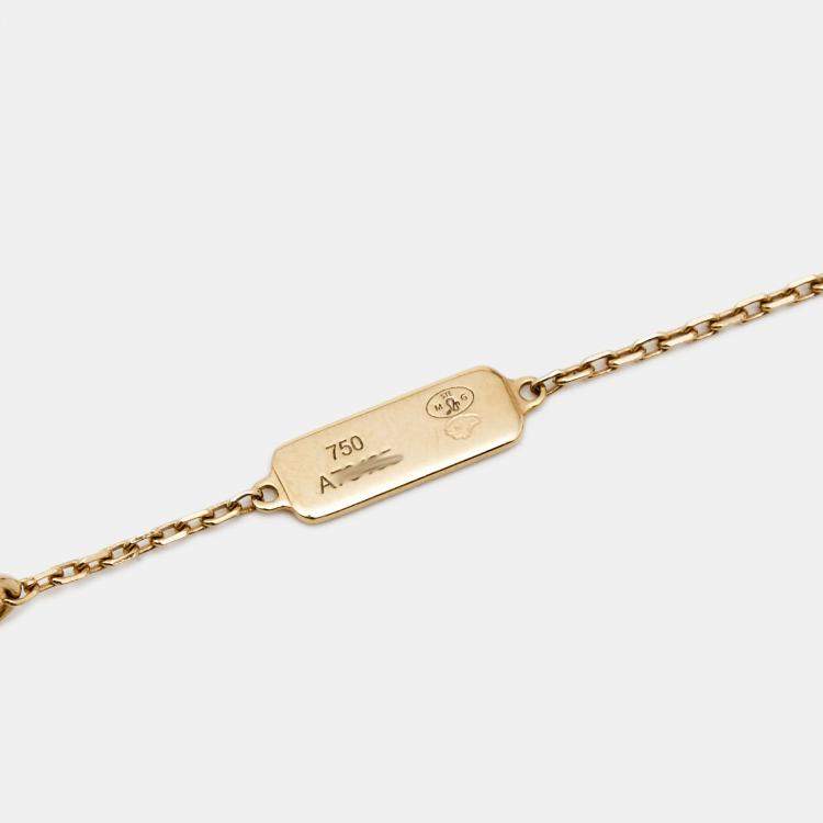 Pre Owned Messika Gigi Hadid Move Addiction Diamond 18k Rose Gold Necklace