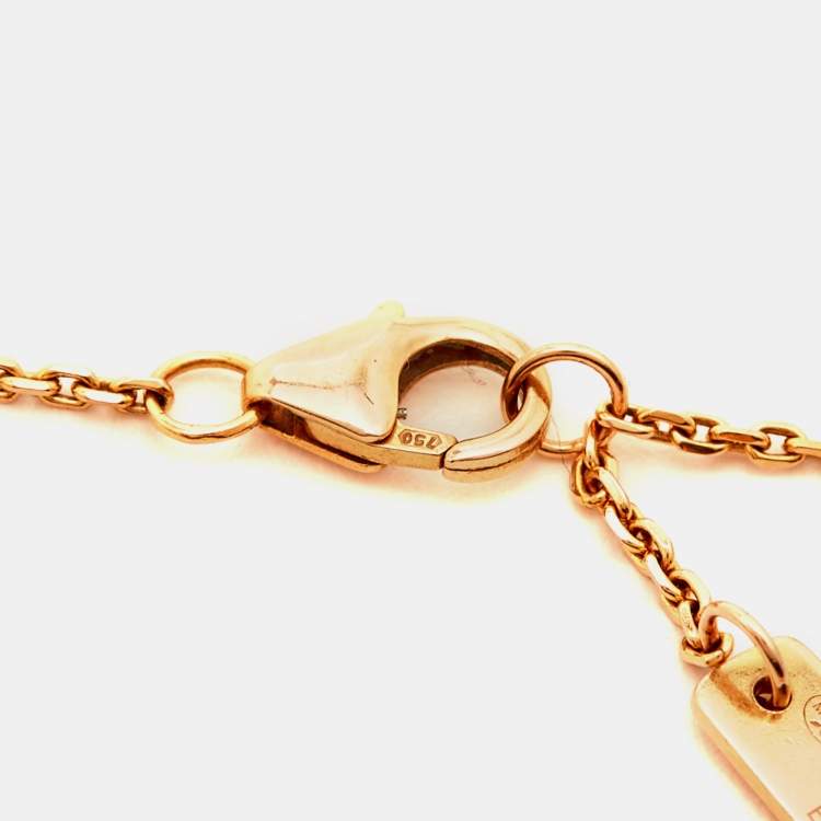 Pre Owned Messika Move Uno Pavé Diamonds 18k Rose Gold Bracelet