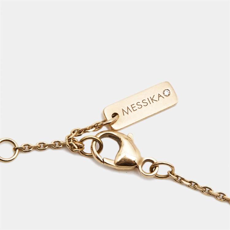 Pre Owned Messika Baby Move Pavé Diamond 18k Rose Gold Bracelet