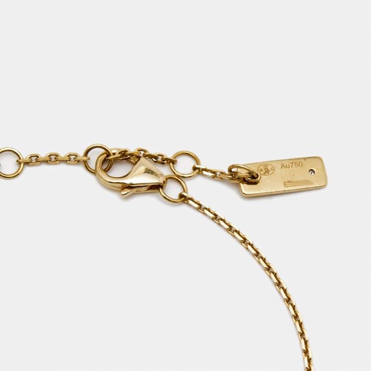 Pre Owned Messika Move Uno Diamonds 18k Yellow Gold Bracelet