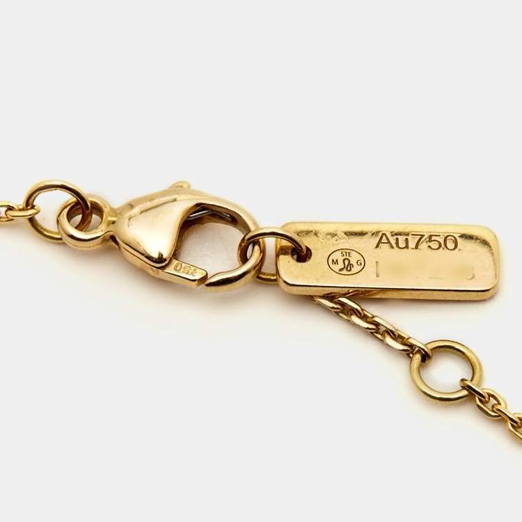 Pre Owned Messika My First  Bracelet Diamond 18k Yellow Gold Bracelet