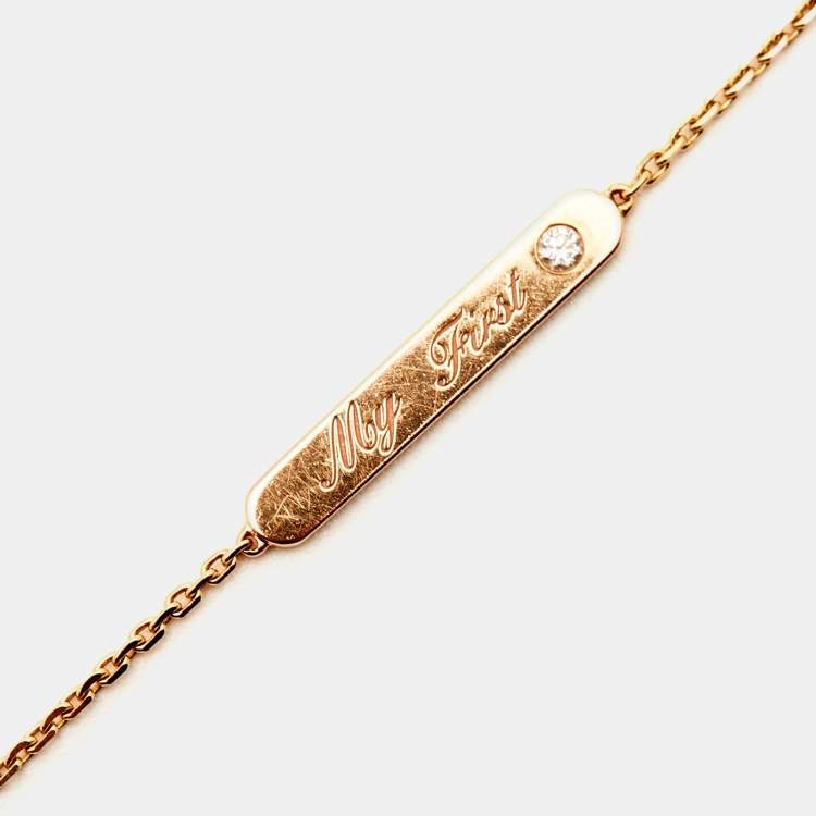 Pre Owned Messika My First Diamond 18K Rose Gold Bracelet