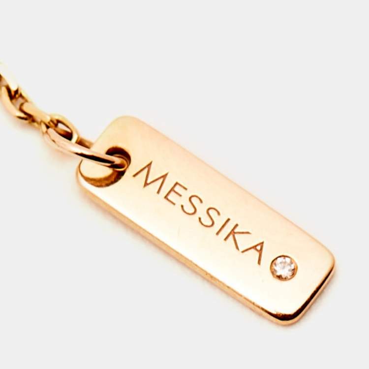 Pre Owned Messika My First Diamond 18K Rose Gold Bracelet