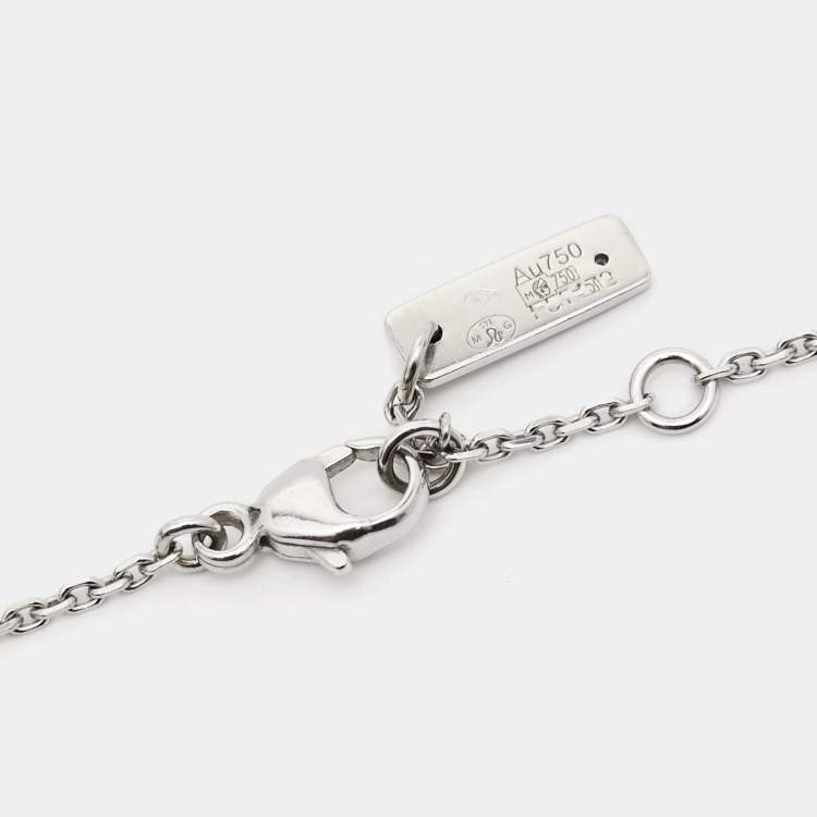 Pre Owned Messika Move Uno Diamonds 18k White Gold Bracelet