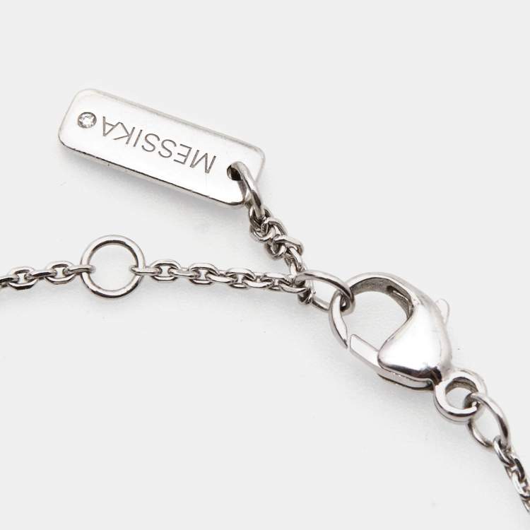 Pre Owned Messika Baby Move Diamond 18k White Gold Bracelet