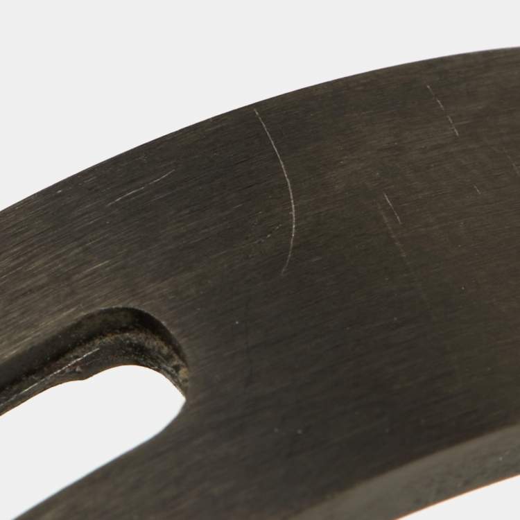 Pre Owned Messika Move Titanium Graphite Diamond Open Cuff Bracelet M