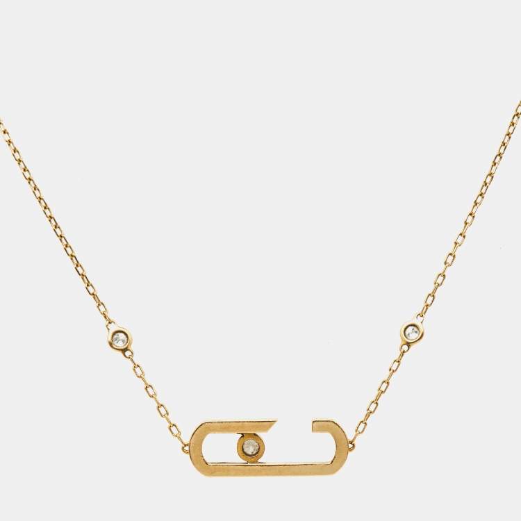 Pre Owned Messika by Gigi Hadid Move Addiction Diamond 18k Yellow Gold Bracelet