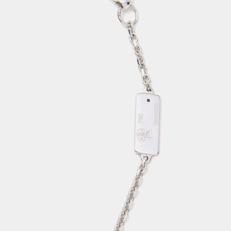 Pre Owned Messika Move Addiction Pavé  Diamond 18K White Gold Necklace