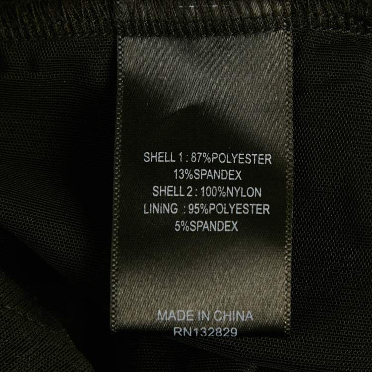 Pre Owned فستان شفاف دانتيل وشبكة مايكل كوستيلو إكس ريفولف أسود xx صغير