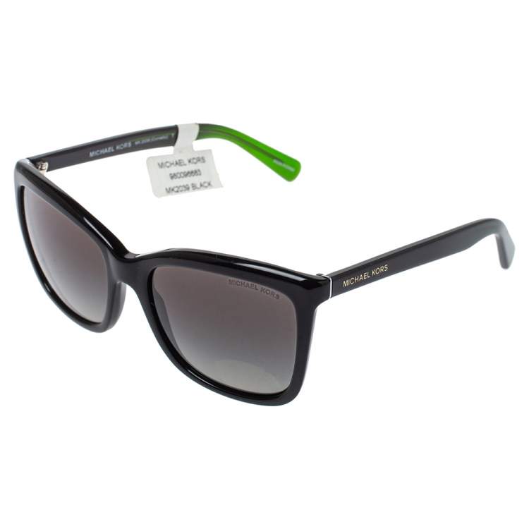 Pre Owned Michael Kors Black/Green MK 2039 Cornelia Wayfarer Sunglasses