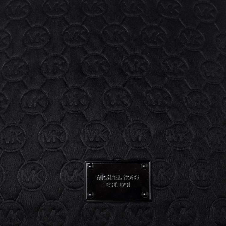 Pre Owned Michael Kors Black Neoprene Zipper iPad Tablet Case