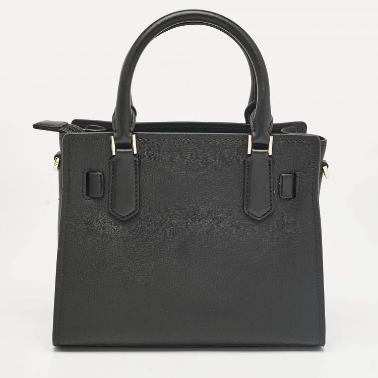 Pre Owned Michael Kors Black Calfhair and Leather Hamilton Tote